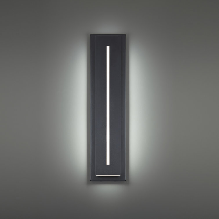 Black Aluminum Dimmable LED Outdoor Wall Light