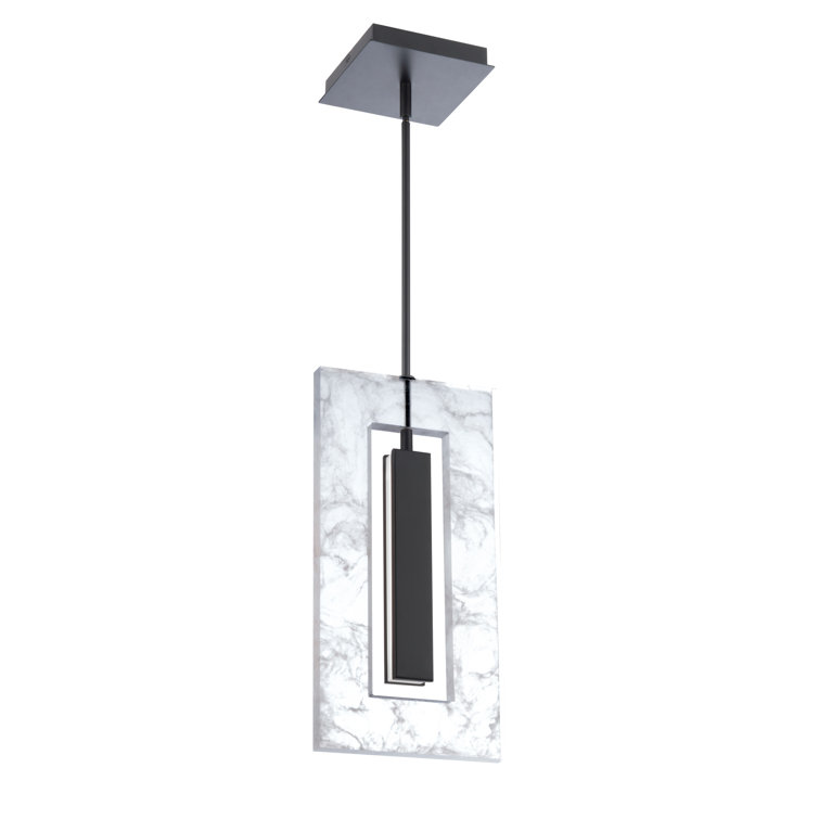 Cambia Black Glass LED Mini Pendant Light