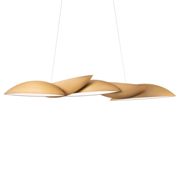 Sydney 5-Light Aged Brass LED Indoor/Outdoor Pendant