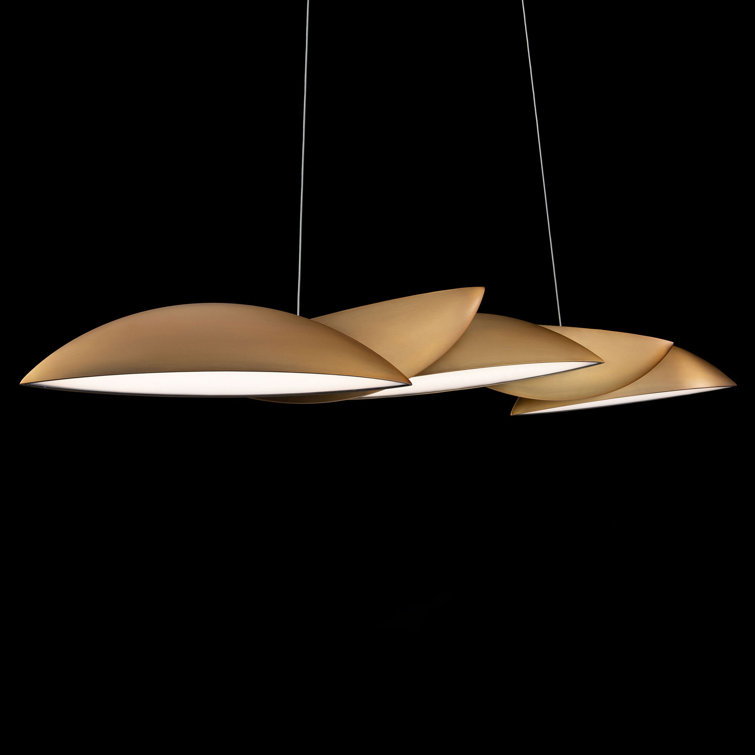 Sydney 5-Light Aged Brass LED Indoor/Outdoor Pendant