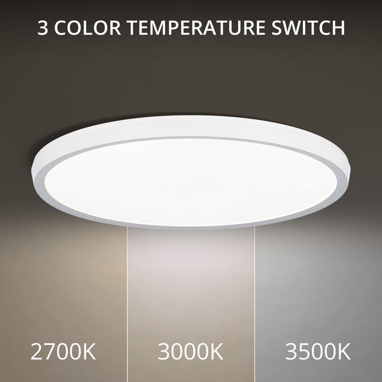 Argo 19'' White Aluminum LED Flush Mount Light