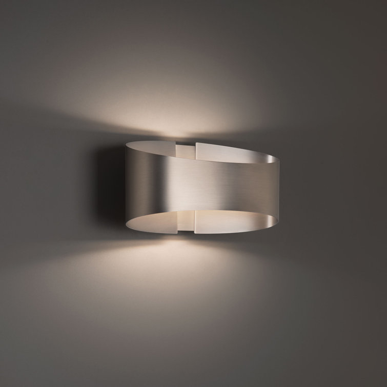 Brushed Nickel LED Wall Sconce with Silicone Diffuser