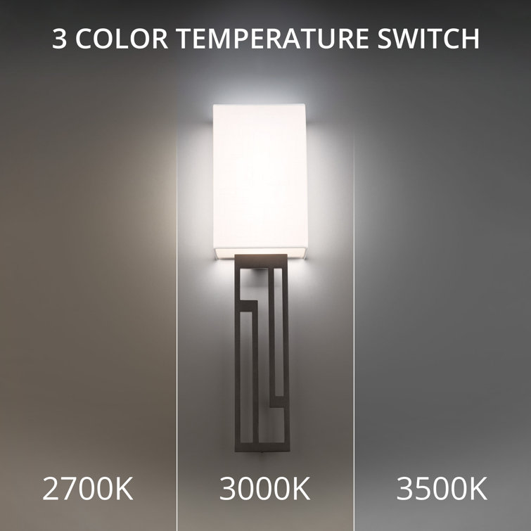 Vander Black Aluminum Dimmable LED Wall Sconce