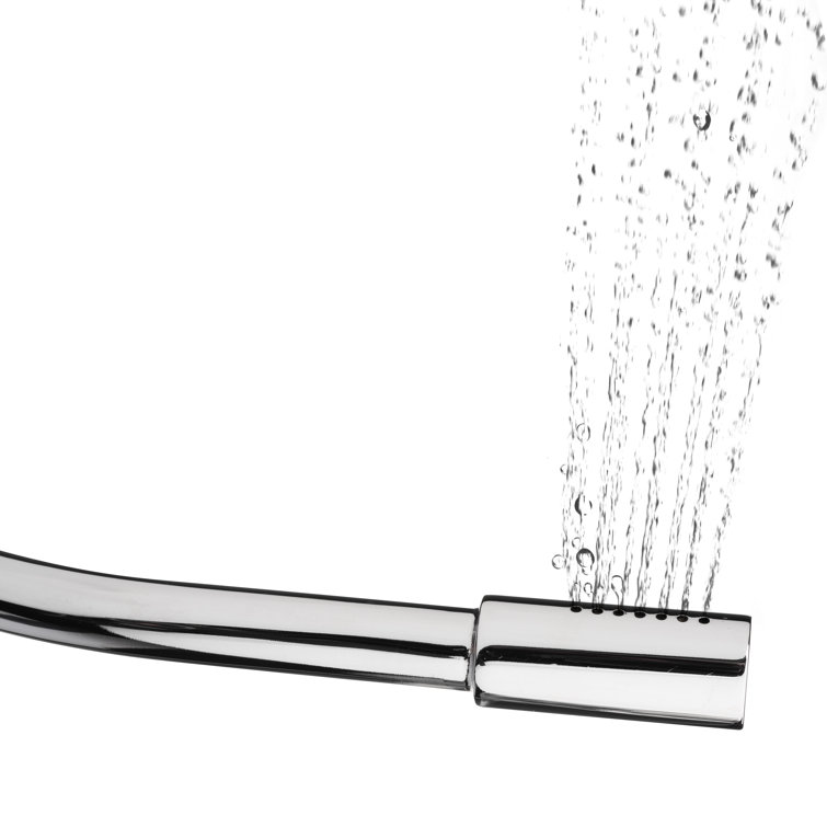 Side-Mounted Chrome Adjustable Spray Bidet with Dual Temperature