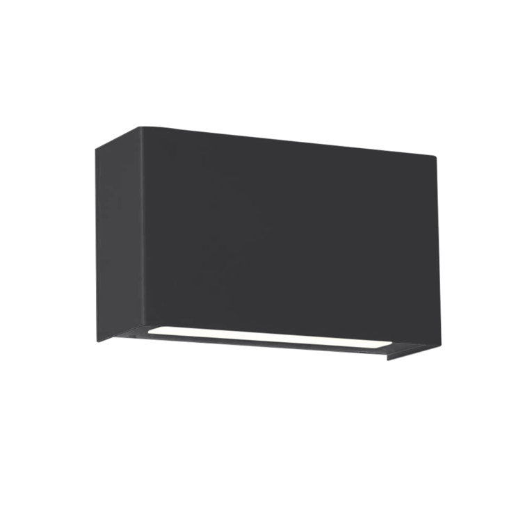 Black Aluminum Dimmable Direct Wired Electric Sconce