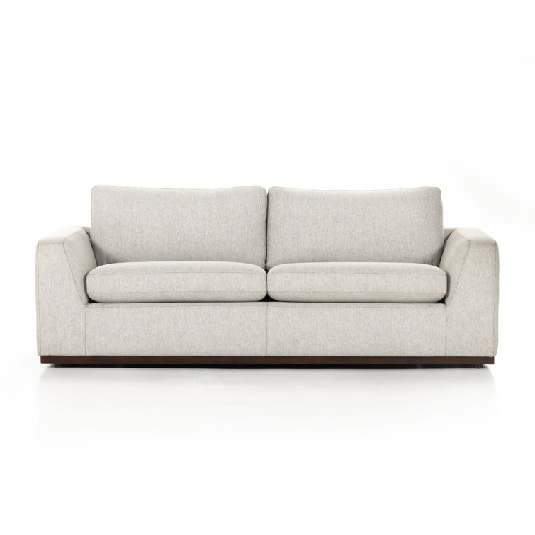 Aldred Silver Queen Tufted Fabric Sleeper Sectional