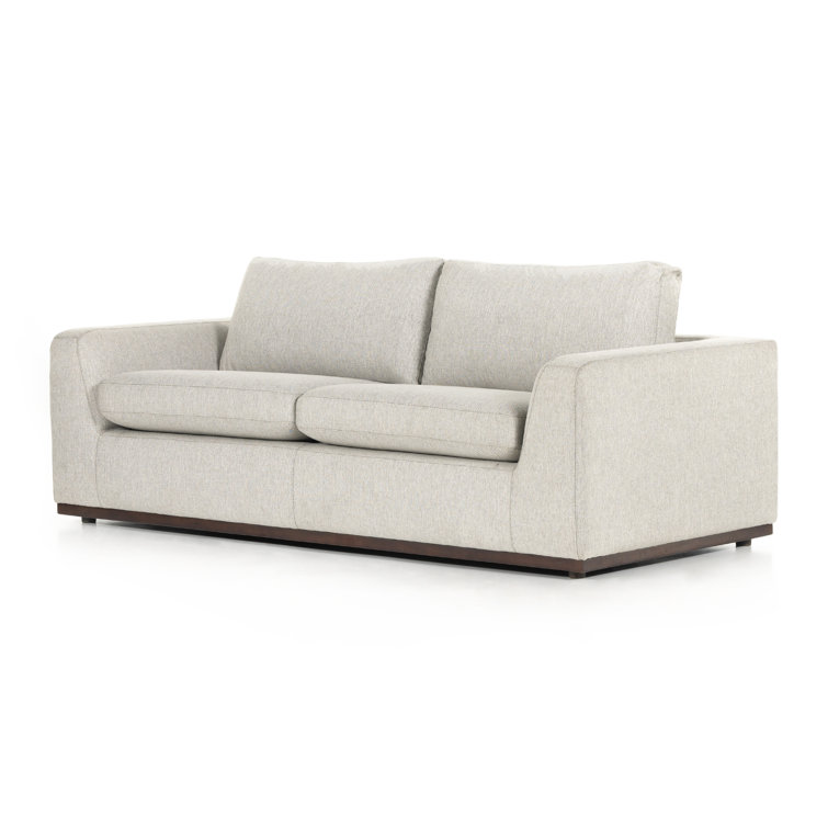 Aldred Silver Queen Tufted Fabric Sleeper Sectional