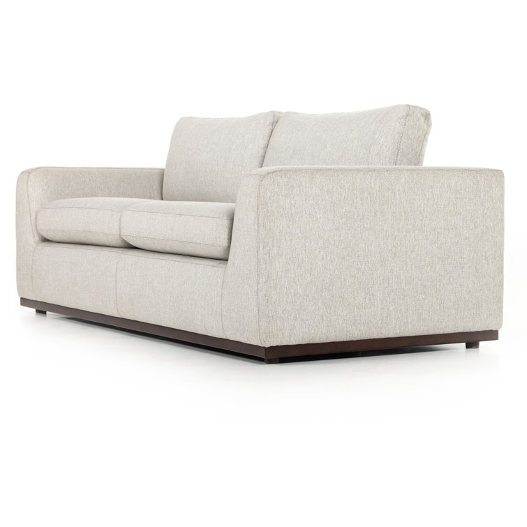 Aldred Silver Queen Tufted Fabric Sleeper Sectional
