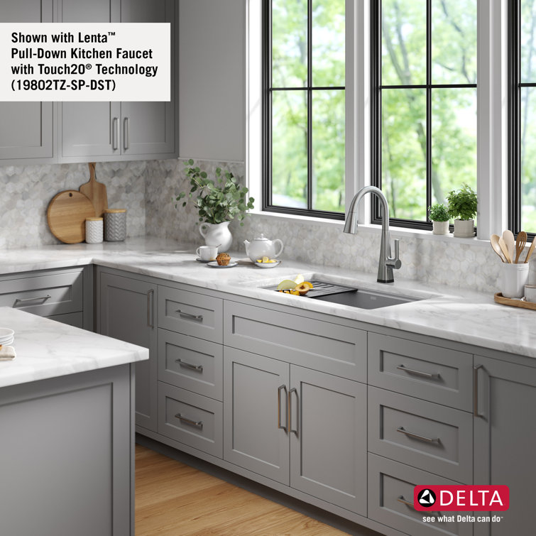 Dark Gray Granite Composite Workstation Kitchen Sink with Workflow Ledge