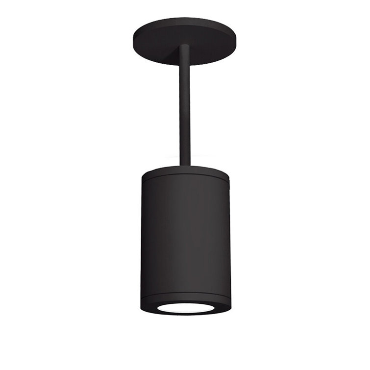 Tube Architectural 6" Black Aluminum LED Pendant Light, Energy Star