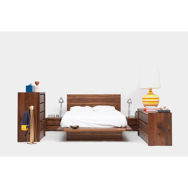 ARTLESS SQ Queen Platform Bed with Wood Frame