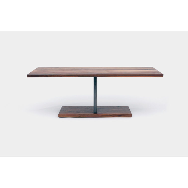 Contemporary Oak Wood Rectangular Dining Table for 6