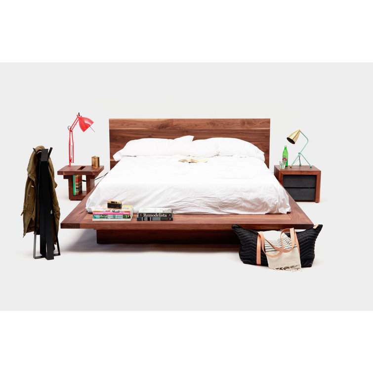 ARTLESS SQ Queen Platform Bed with Wood Frame