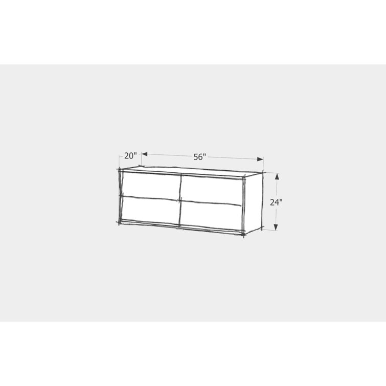 Oliver Solid Walnut Double 4-Drawer Dresser
