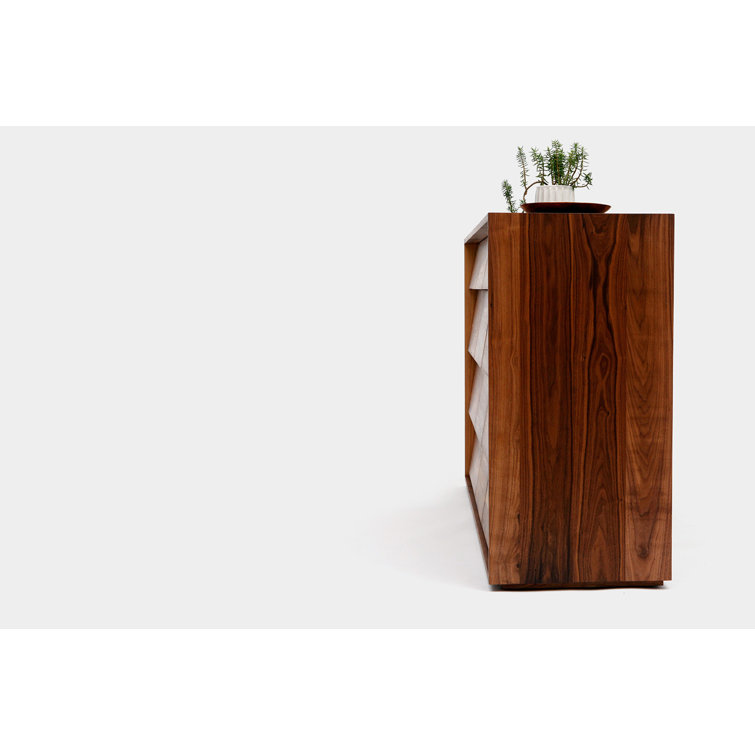 Oliver X-Large Solid Walnut 12-Drawer Dresser with Soft Close