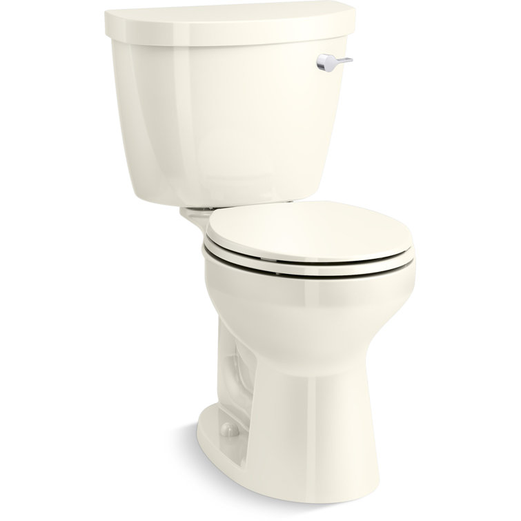 Biscuit Round Two-Piece High-Efficiency Toilet, 1.28 GPF
