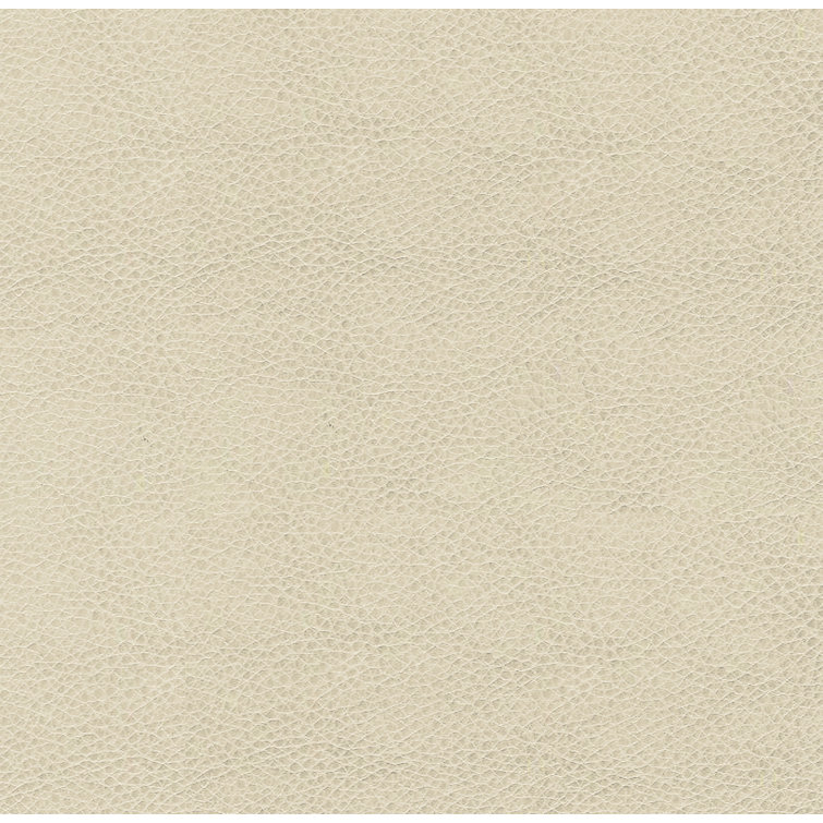 Light Brown Tufted Faux Leather Upholstered Bench