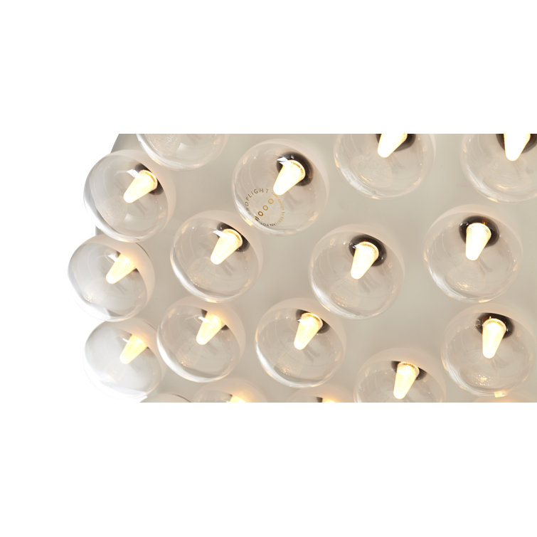 White LED Round Double Suspension Light