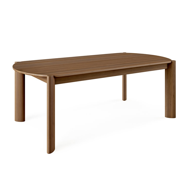 Walnut Oval Scandinavian Eight-Seater Dining Table