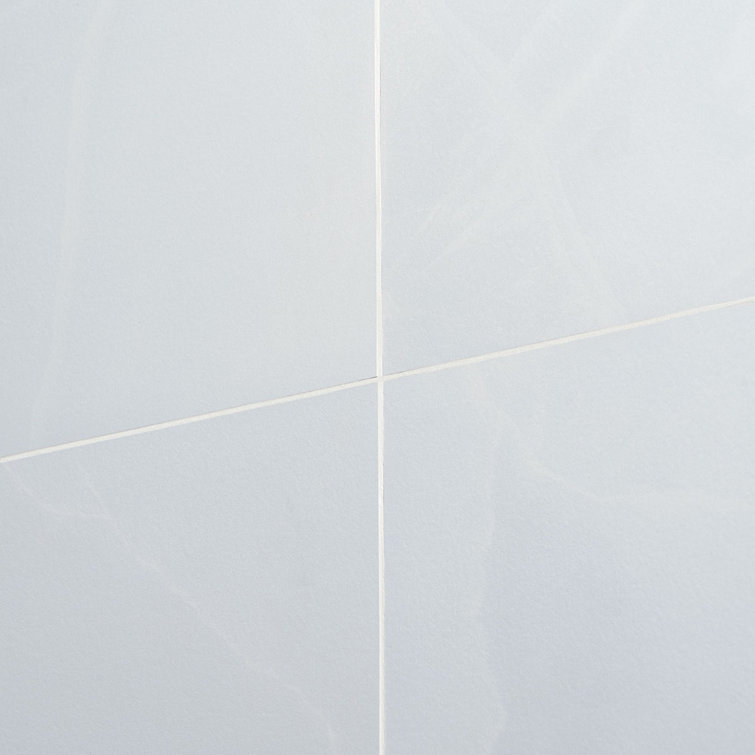 Saroshi Onyx Azul Large Matte Porcelain Marble Look Tile