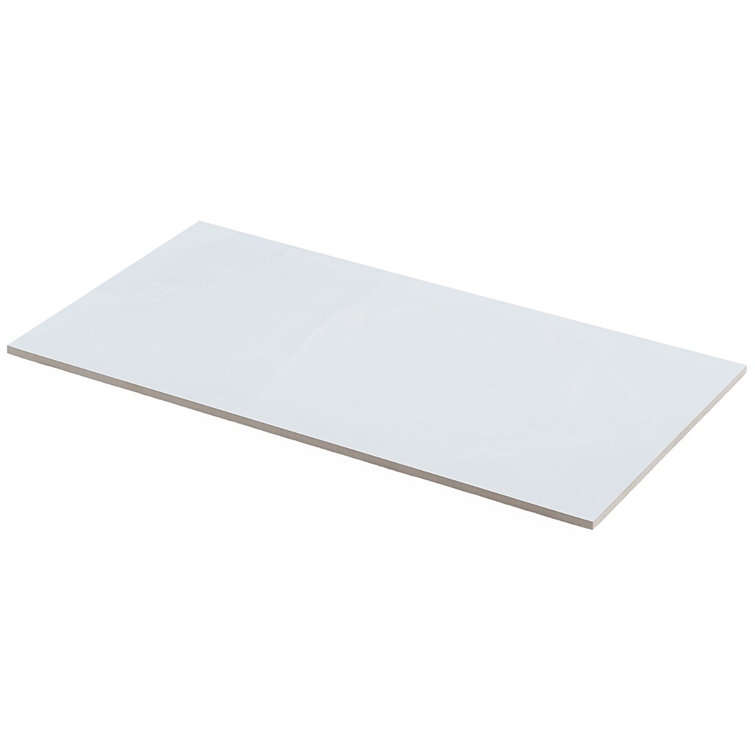 Saroshi Onyx Azul Large Matte Porcelain Marble Look Tile