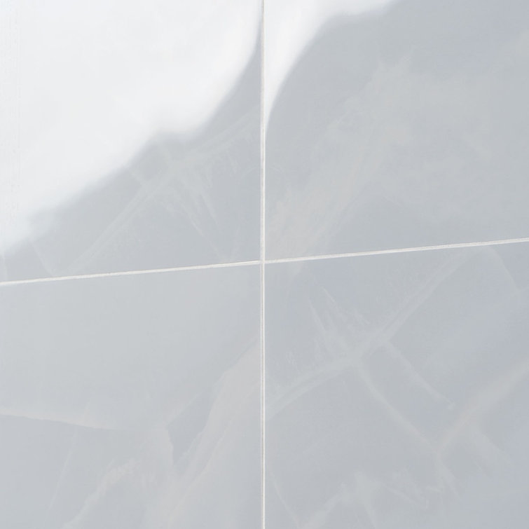 Large Onyx Azul Polished Porcelain Floor and Wall Tile