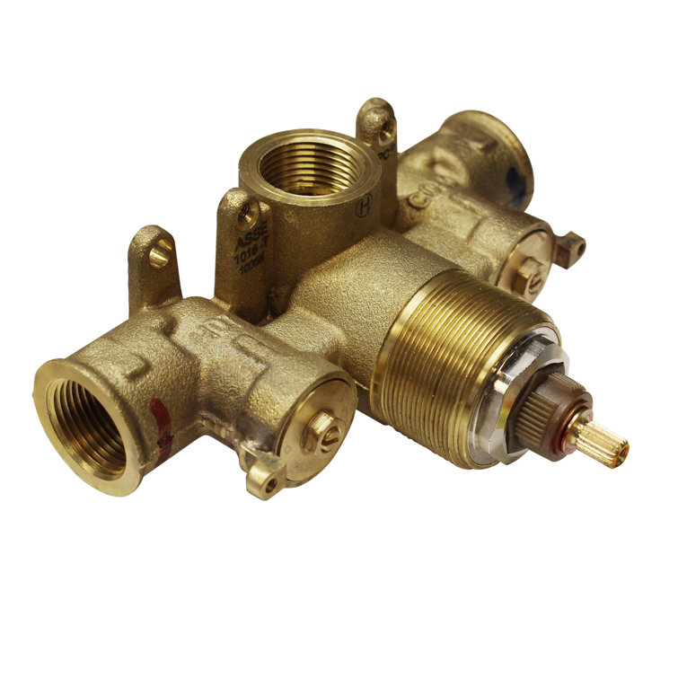 Brass Thermostatic Rough-In Valve with Antique Finish