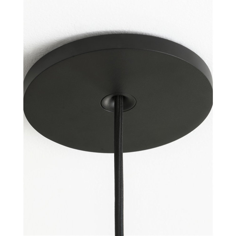 Matte Black Aluminum Mini LED Cylinder Pendant Light