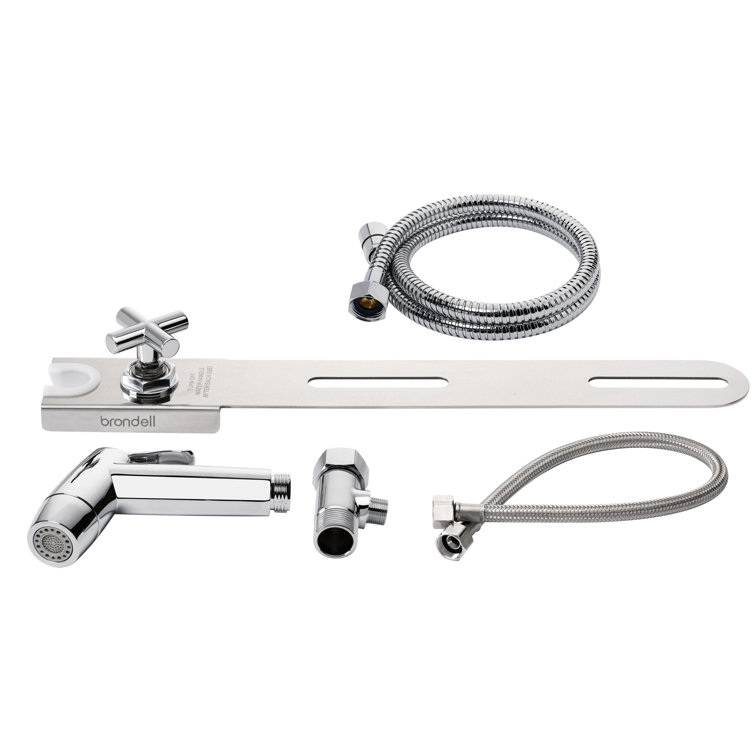 Stainless Steel Hand-Held Bidet Sprayer with Holster and Shut Off