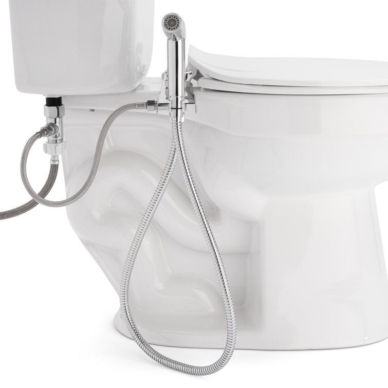 Stainless Steel Hand-Held Bidet Sprayer with Holster and Shut Off