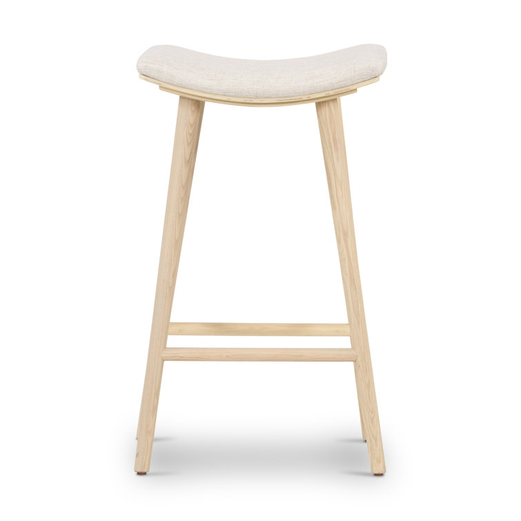 Essence Natural Solid Wood Saddle Style Counter Stool