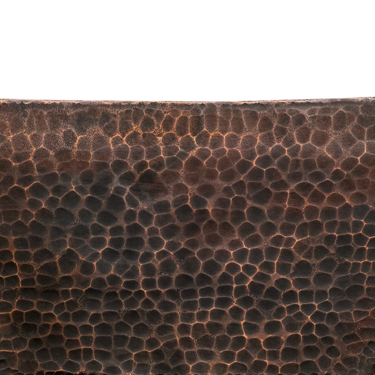 17" Hand Forged Oil Rubbed Bronze Copper Vessel Sink
