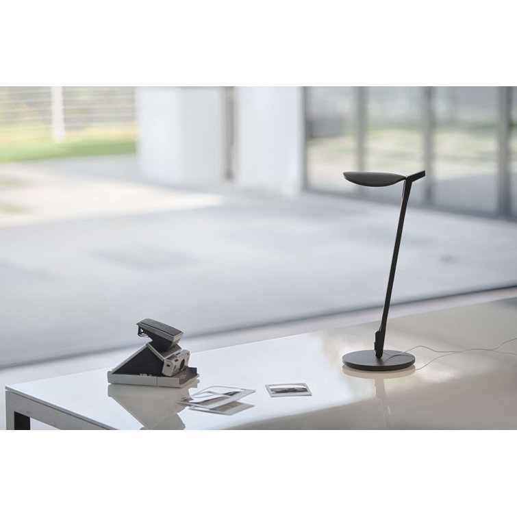 Adjustable Matte White LED Clip-On Desk Lamp with Touch Control