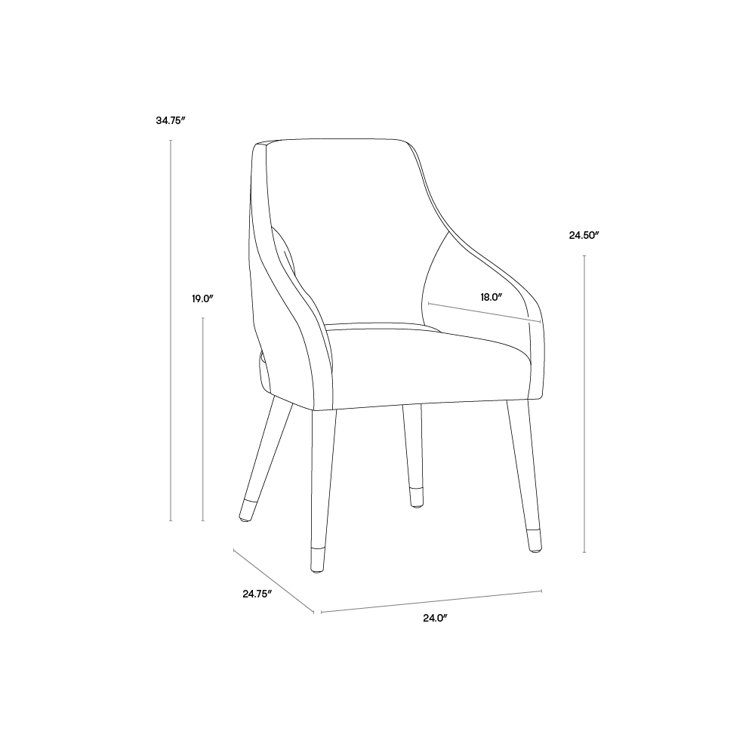 Vivianne Timeless Teal Tufted Upholstered Armchair with Poplar Wood Legs