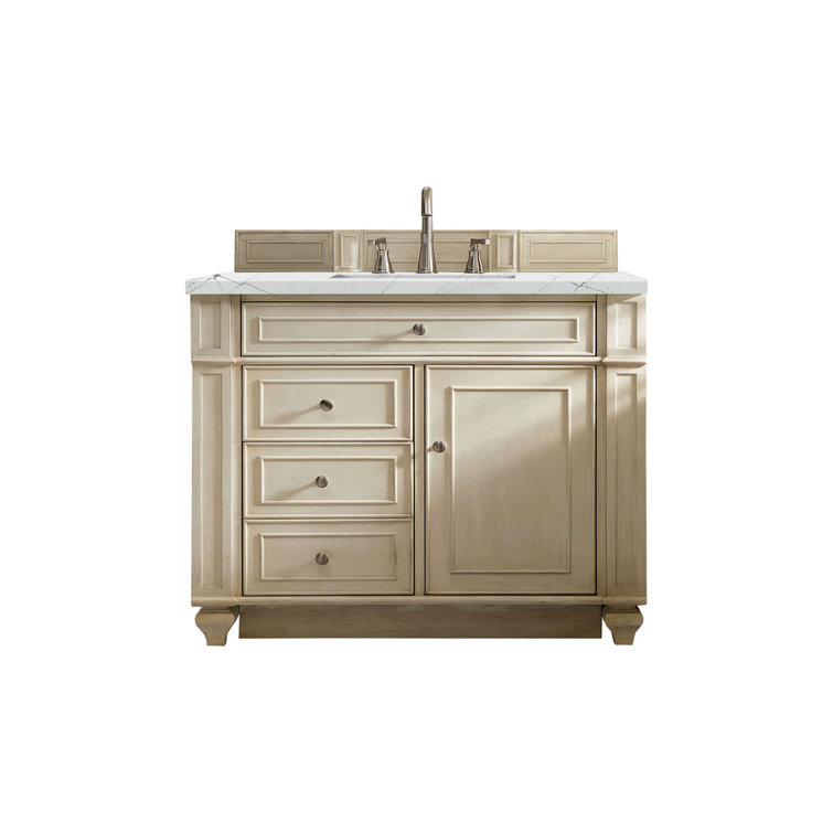 Bristol 36'' Dark Wood Single Vanity with Plywood Veneer