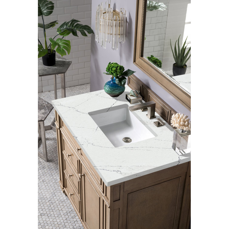 Bristol 36'' Dark Wood Single Vanity with Plywood Veneer