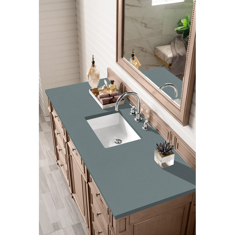 Bristol 60" Dark Wood Single Bathroom Vanity