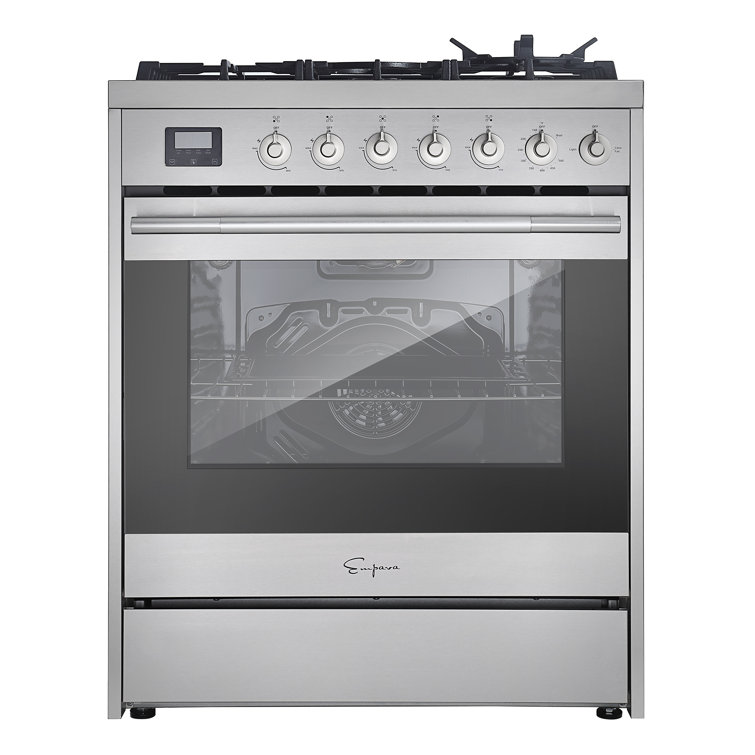 Empava 30" Stainless Steel Convection Gas Range with 5 Burners