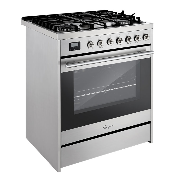 Empava 30" Stainless Steel Convection Gas Range with 5 Burners