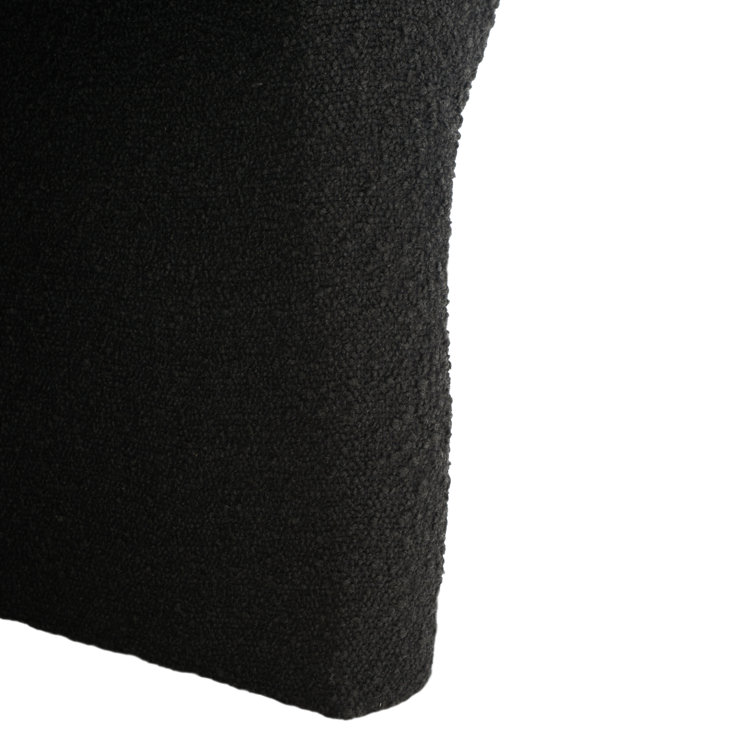 Luxurious Black Velvet Barrel Chair with Sleek Manufactured Wood Base
