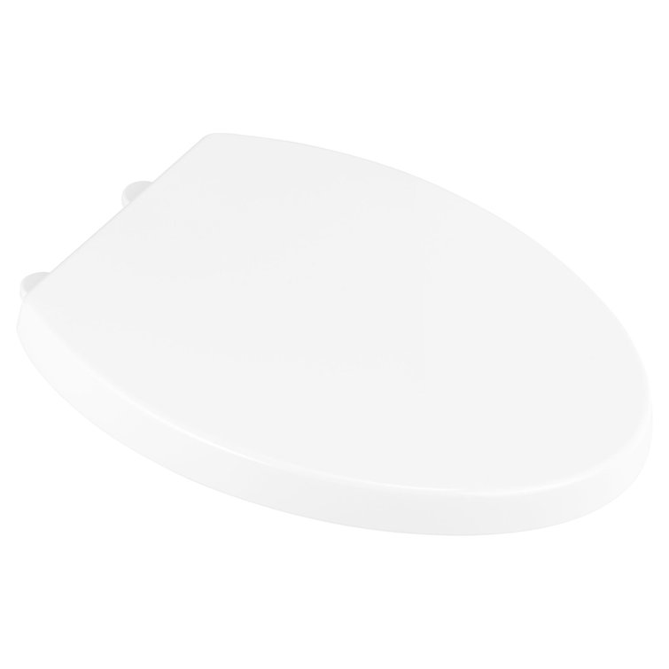 White Elongated Closed-Front Slow Close Toilet Seat