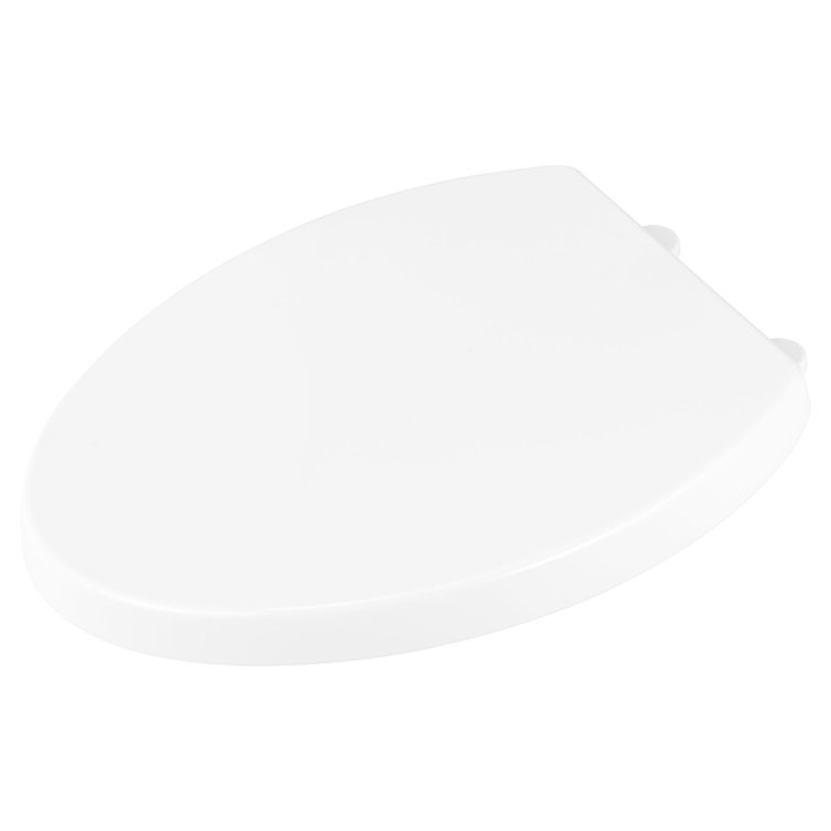 White Elongated Closed-Front Slow Close Toilet Seat