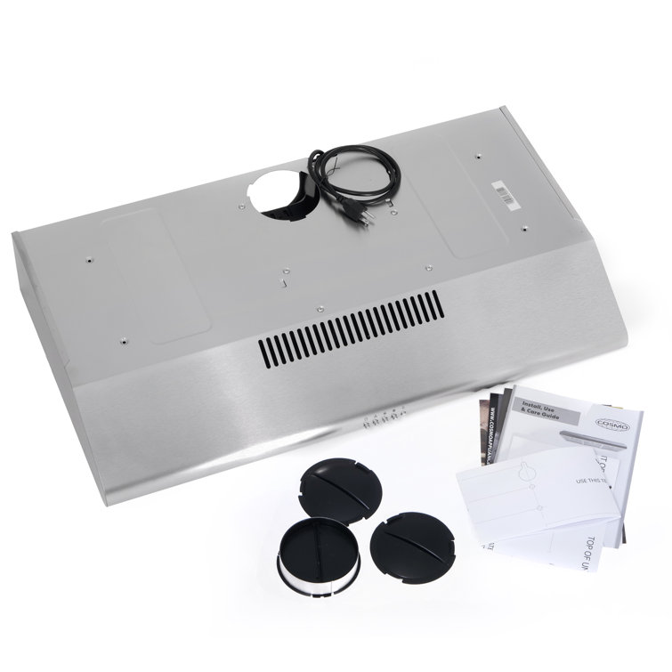 Cosmo 36" Stainless Steel Convertible Under Cabinet Range Hood