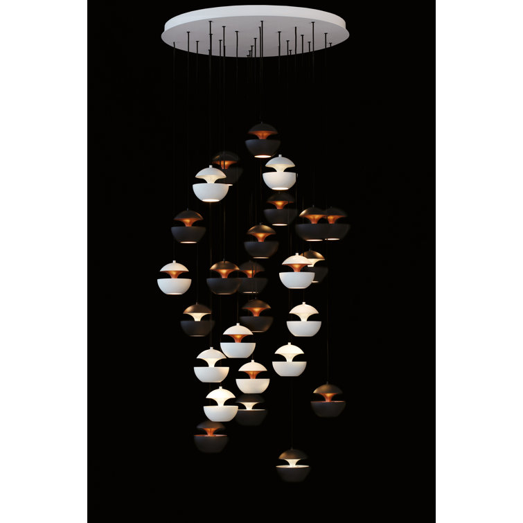 Here Comes The Sun Mini Pendant Light in Copper/White