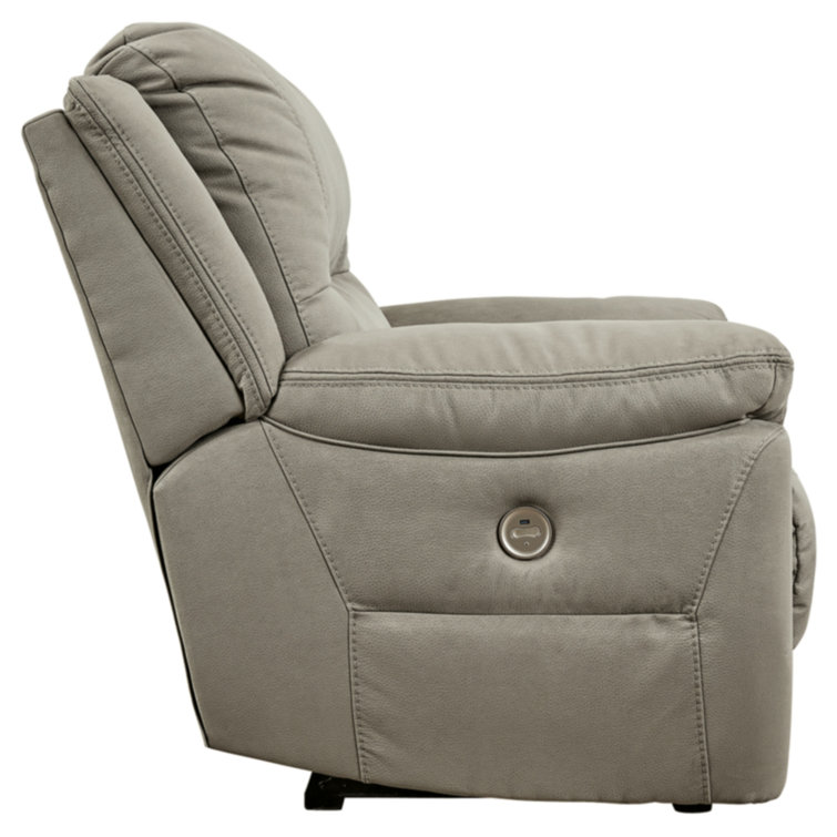 Next-Gen Gaucho 53" Gray Faux Leather Power Recliner