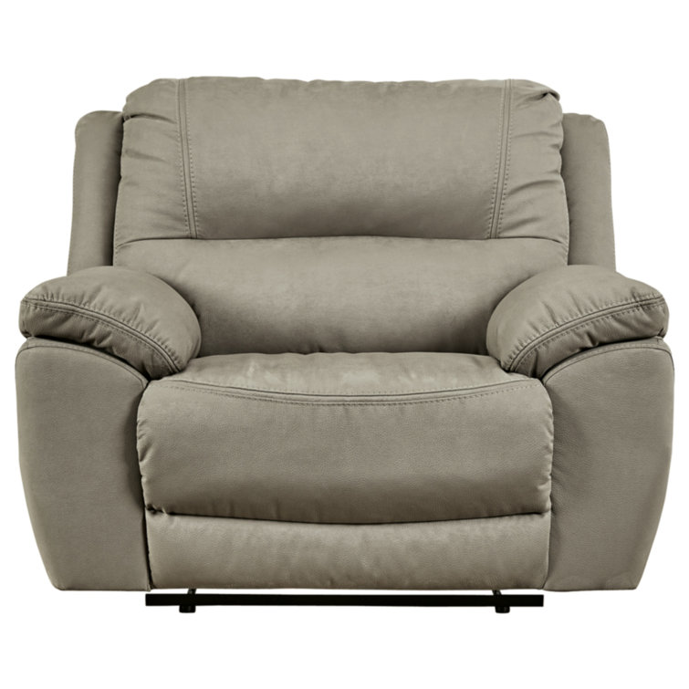 Next-Gen Gaucho 53" Gray Faux Leather Power Recliner