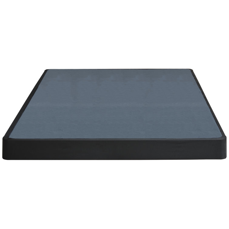 Sleek Low Profile Twin Metal Foundation in Black