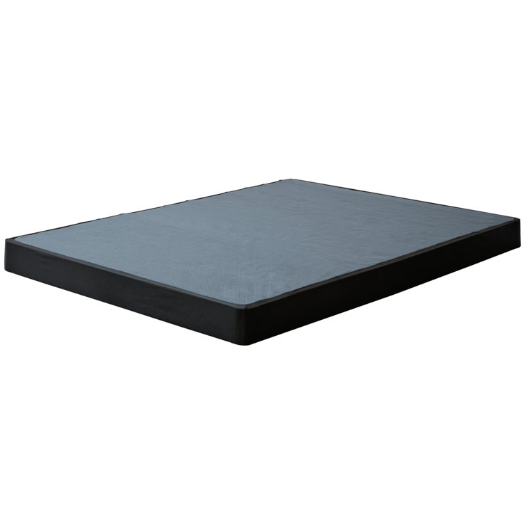 Sleek Low Profile Twin Metal Foundation in Black