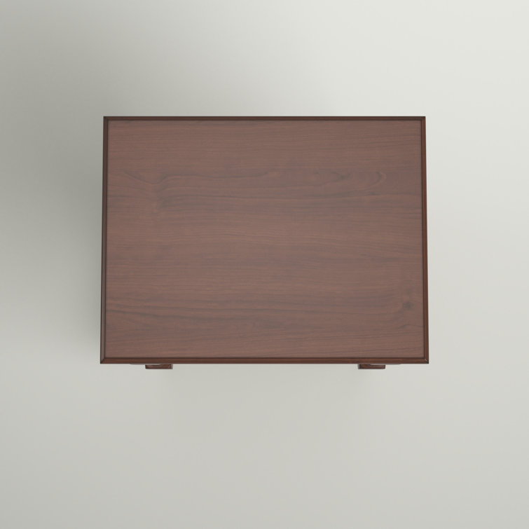 Cassie Brown Wood Rectangular 3-Shelf Accent Table