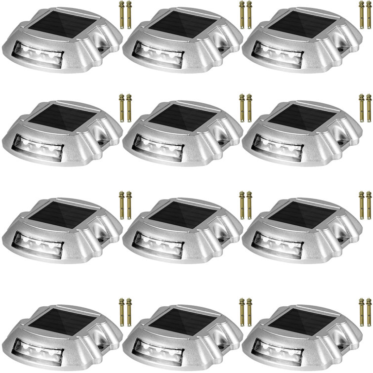 Bright White Solar LED Pathway Lights Pack of 12